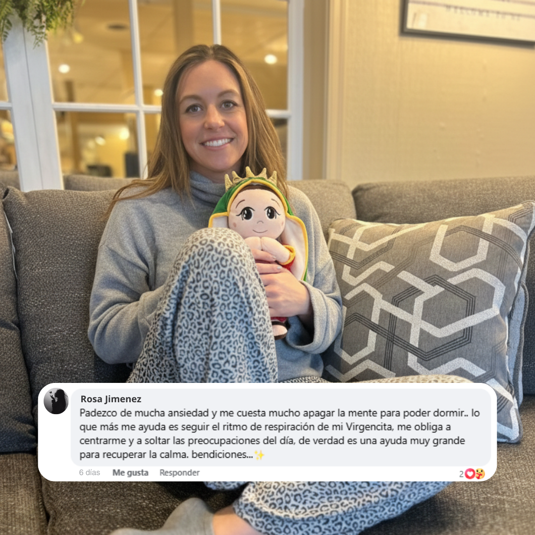 Peluche de la Virgen de Guadalupe que Respira